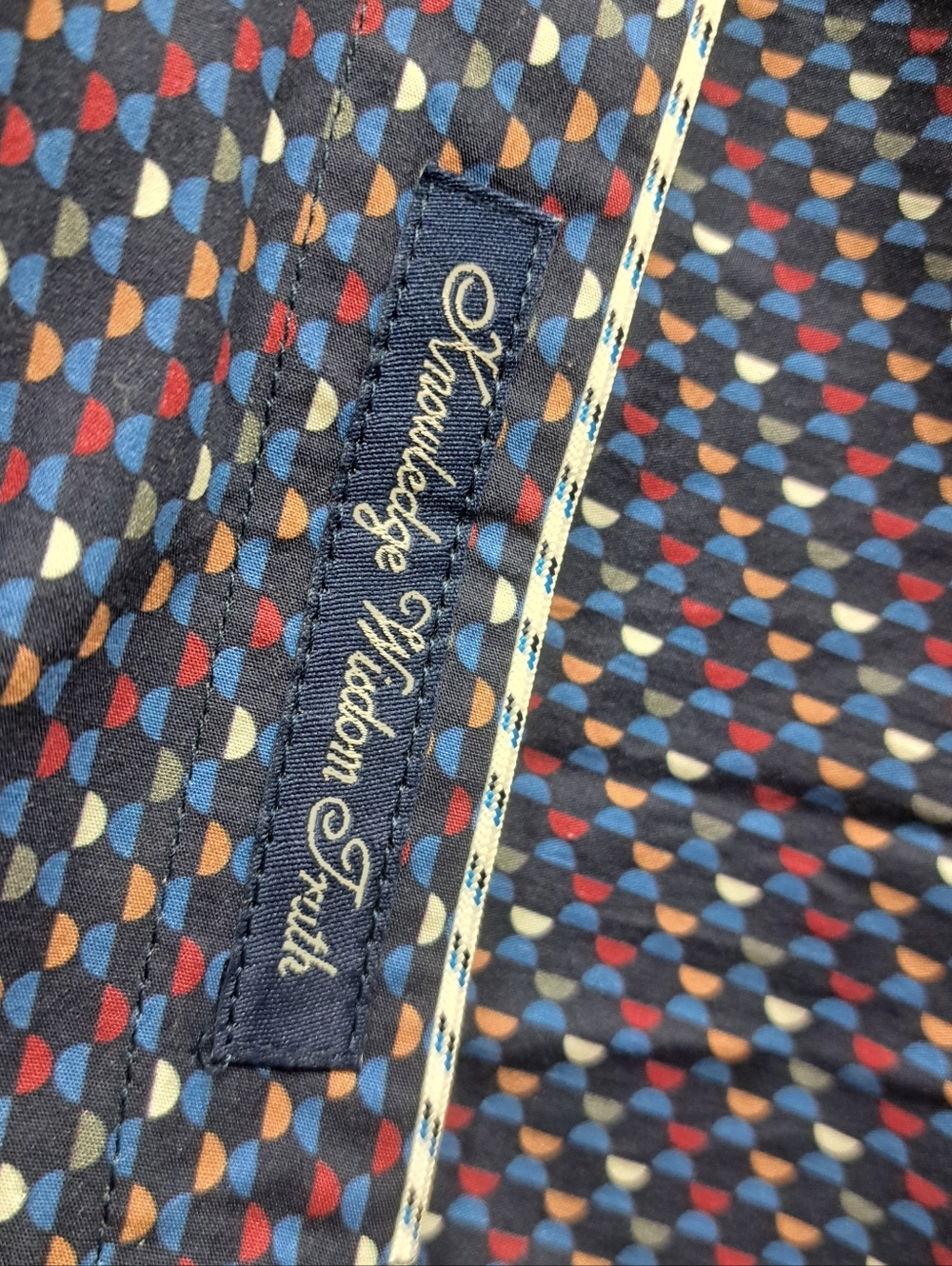 NWT Robert Graham Men's Tailored Fit Dress Shirt Colorful Retro Pattern XL - Picture 5 of 15